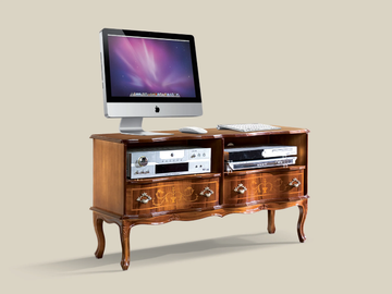 539 - Wooden TV cabinet with drawers by Tarocco Vaccari Group - view 2